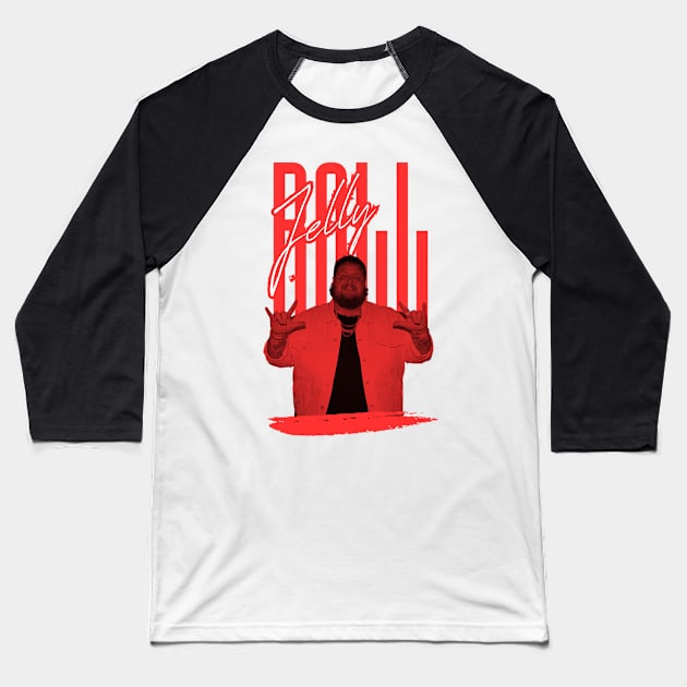 Jelly roll///original retro fan art design Baseball T-Shirt by DetikWaktu